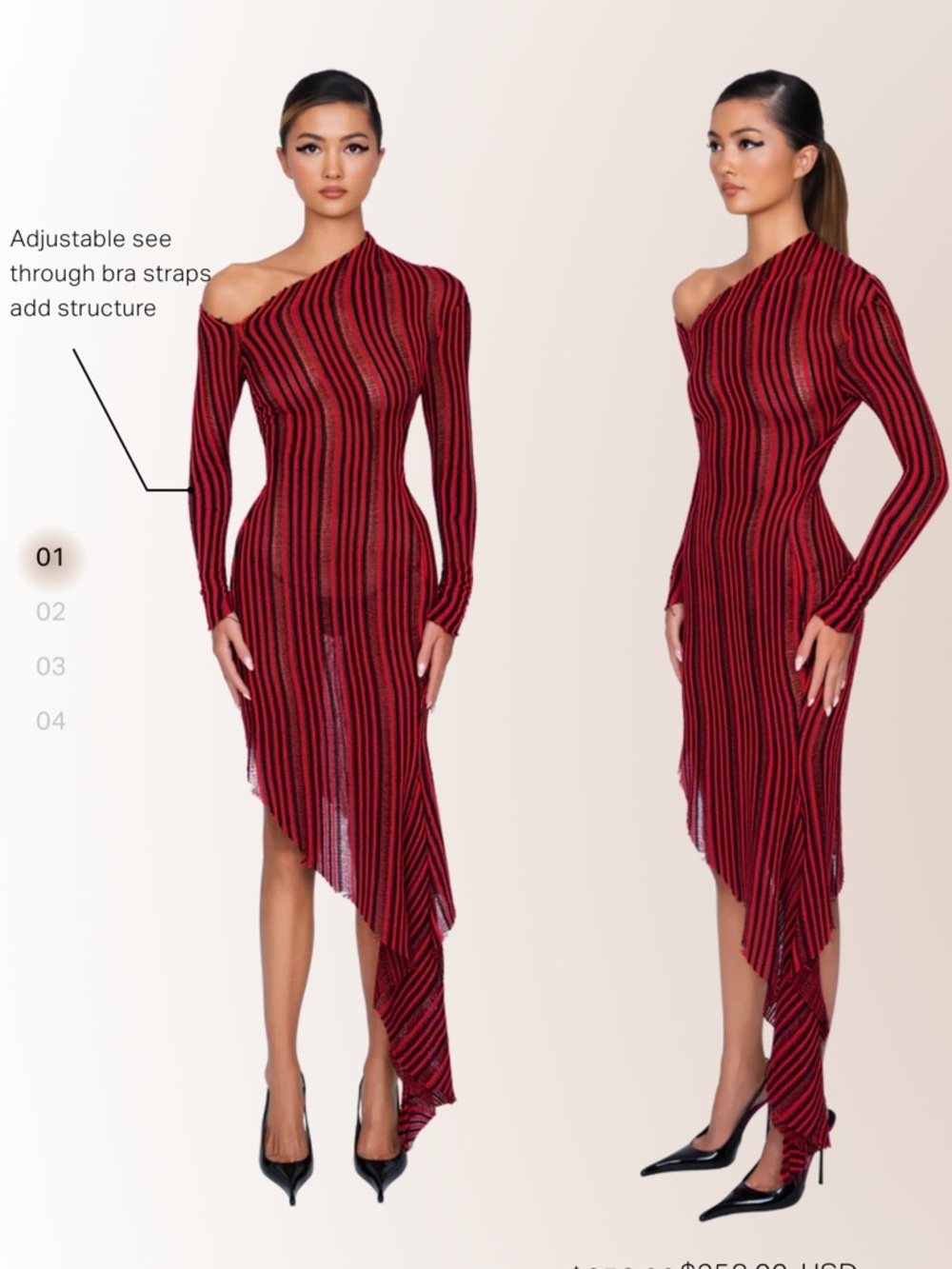Coucoo Dalal Dress In Cinnabar